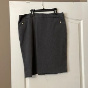 Gray knee skirt worn 2-3 times